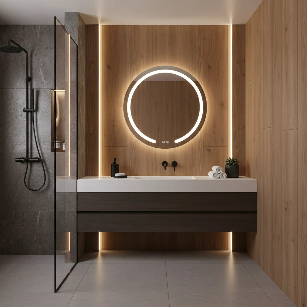 LED Tükör 70cm Modern 4