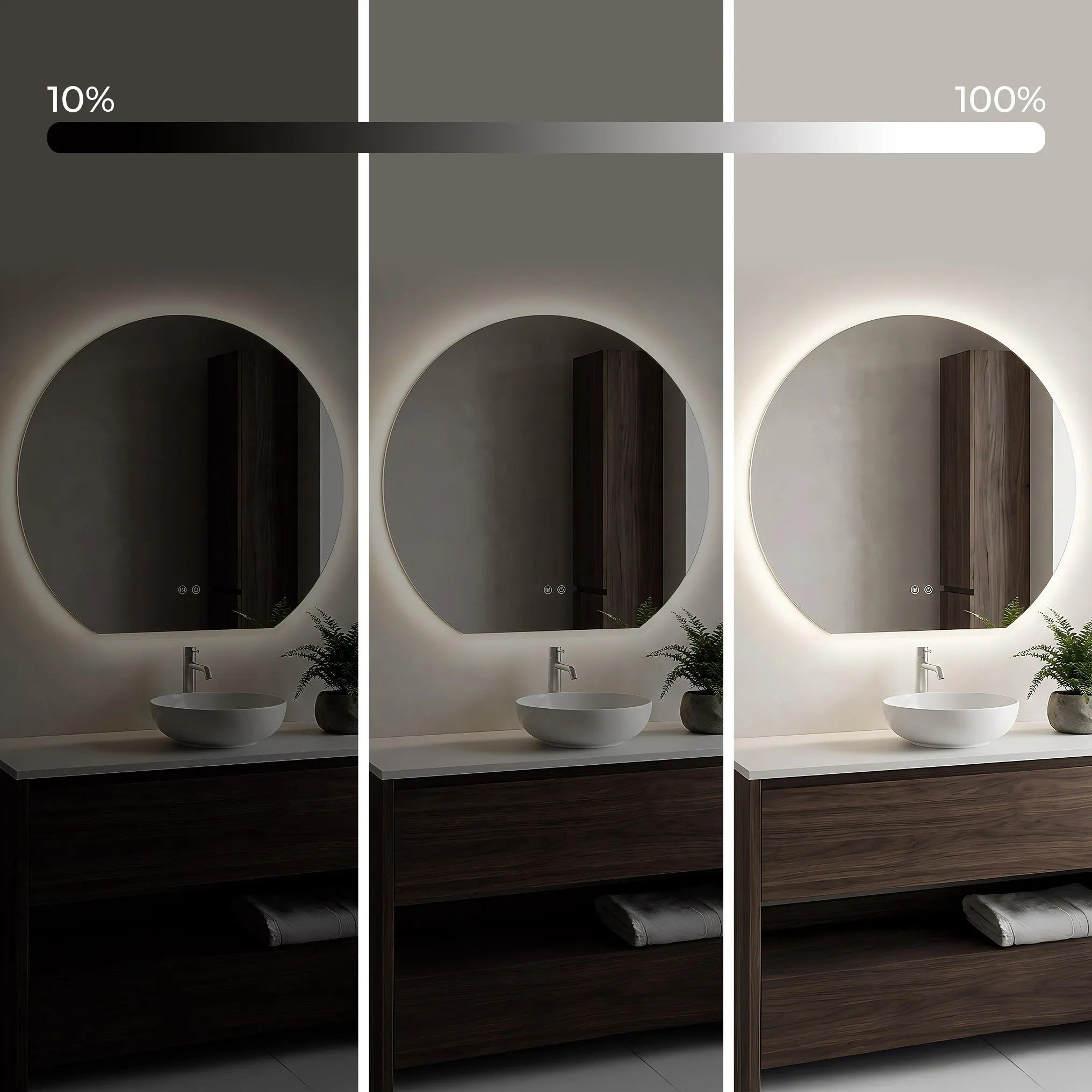 LED Tükör 70cm Fabio 4
