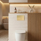 Beépíthető WC Tartókeret Szett Slim 024N T Brush Gold Nyomólappal 4