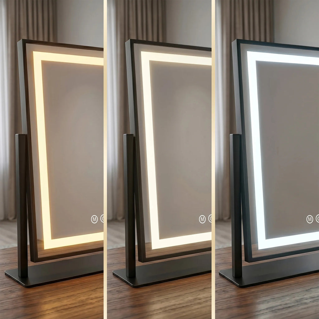 LED Tükör LUMI Black 30x40cm 4