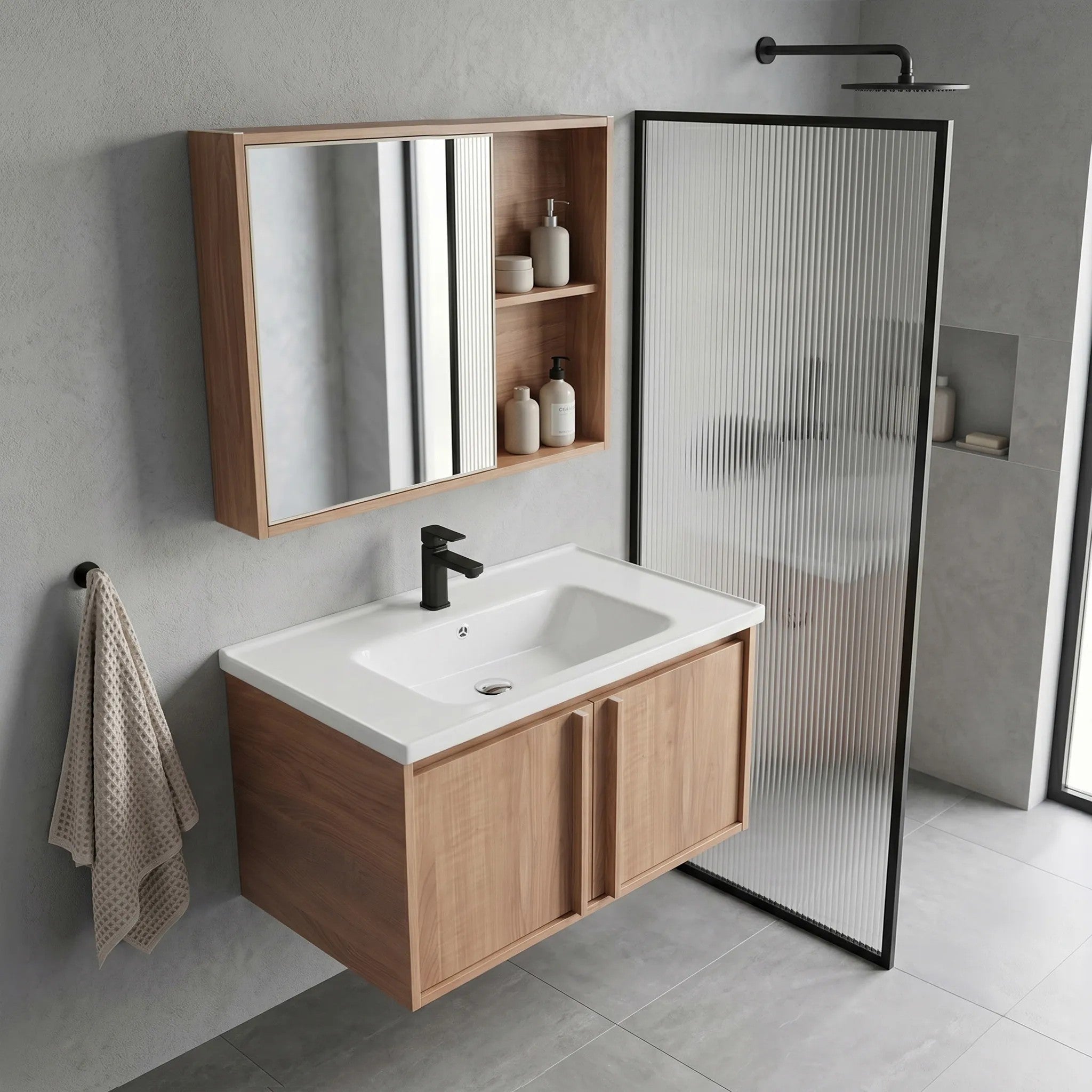 Fürdőszobabútor Szett Mosdóval Gama T25023 HHL 70CM 4