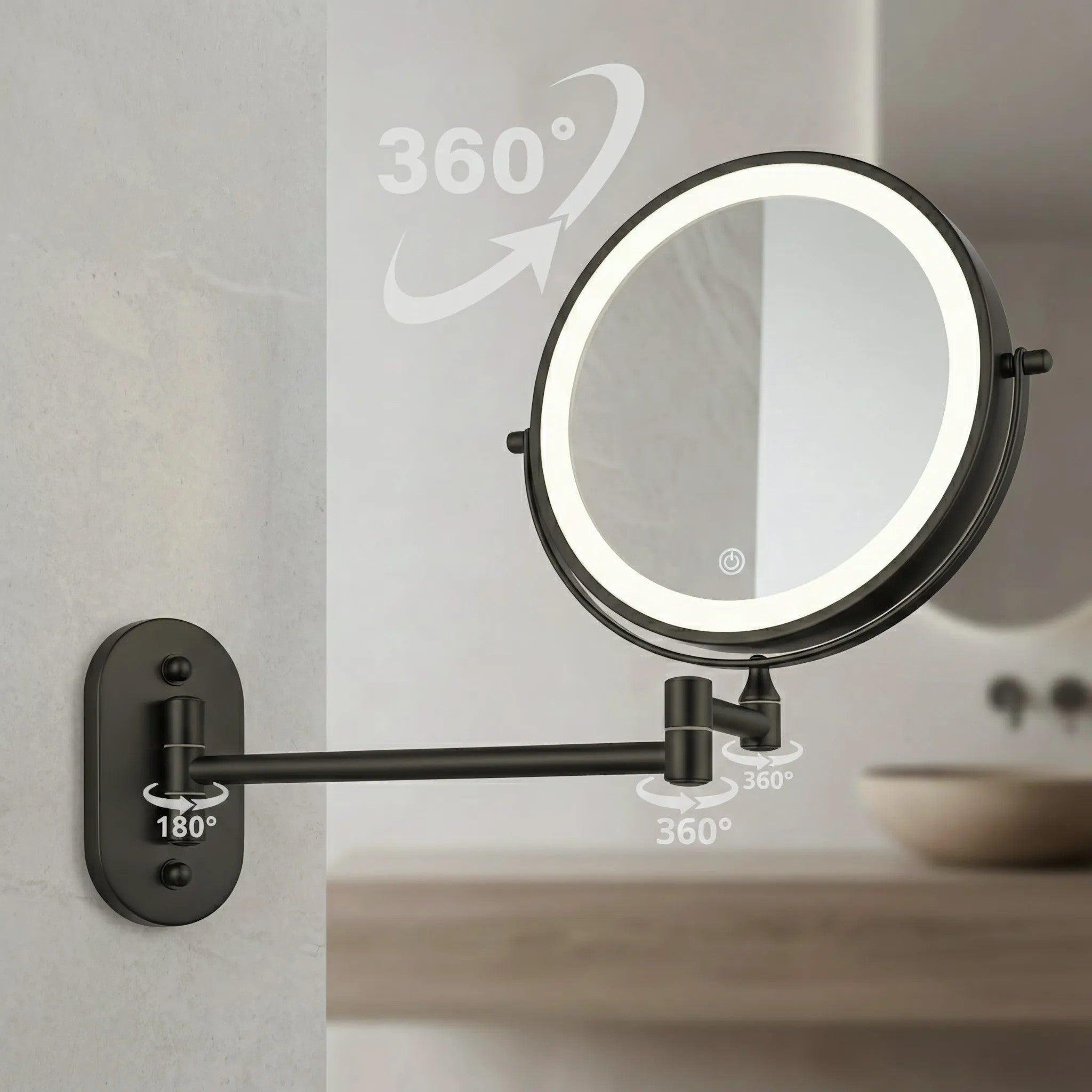 LED Tükör Glow Black 4