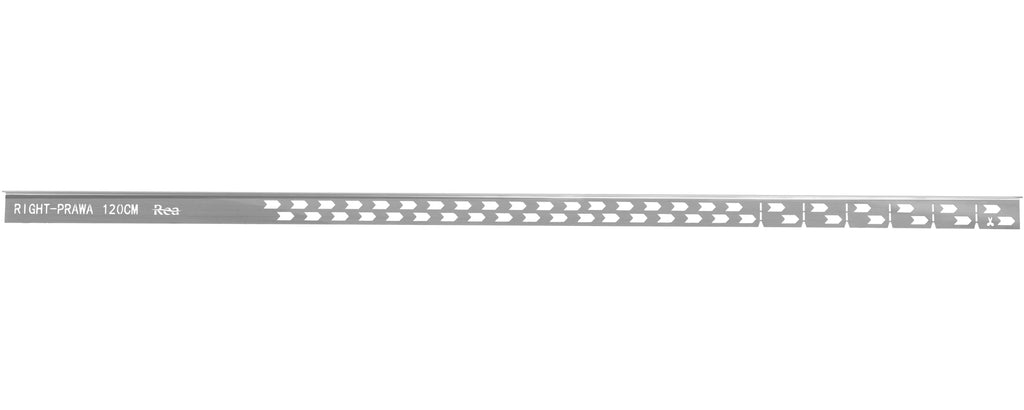Lejtéskialakító Szegély Épített Zuhanyhoz 120cm Brush Nickel Bal 4