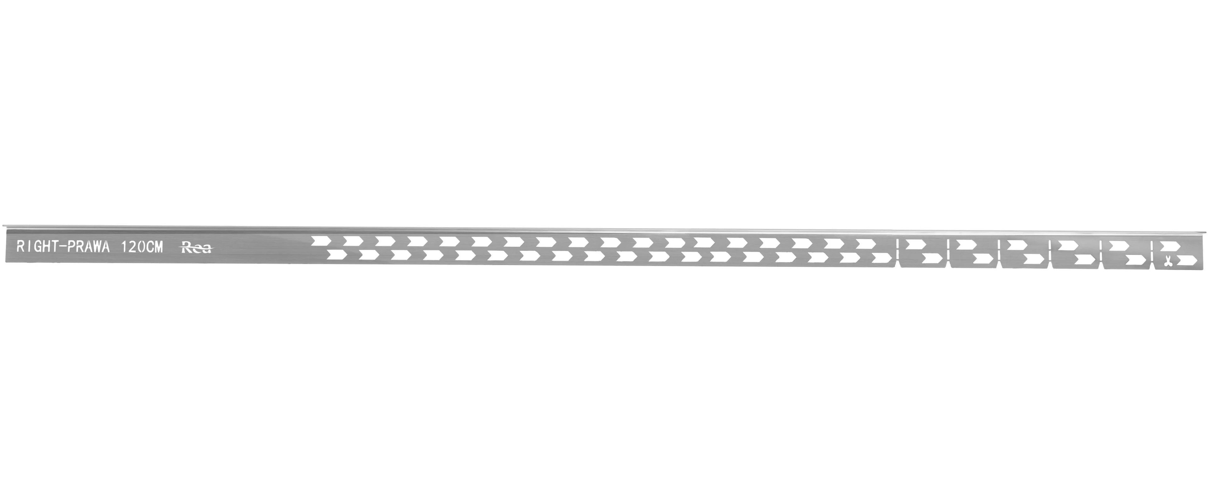 Lejtéskialakító Szegély Épített Zuhanyhoz 120cm Brush Nickel Bal 4