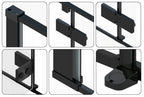 Zuhanykabin Fargo 90x90 Black Mat Zuhanytálca Nélkül 4