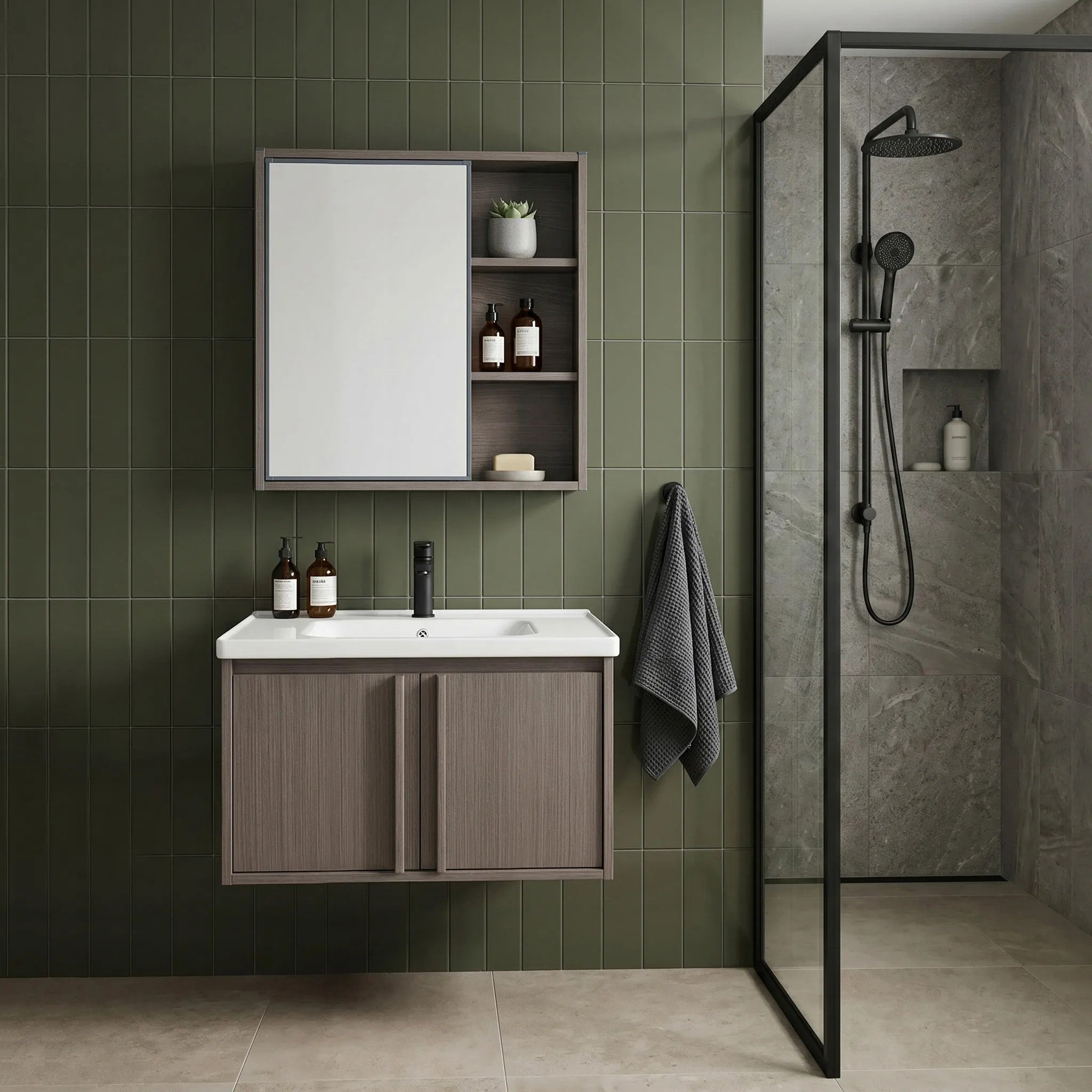 Fürdőszobabútor Szett Mosdóval Gama T25023 KJM 60CM 4