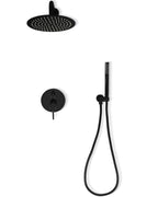 Zuhanyszett Rejtett REA Lungo Black Metallic + BOX 4
