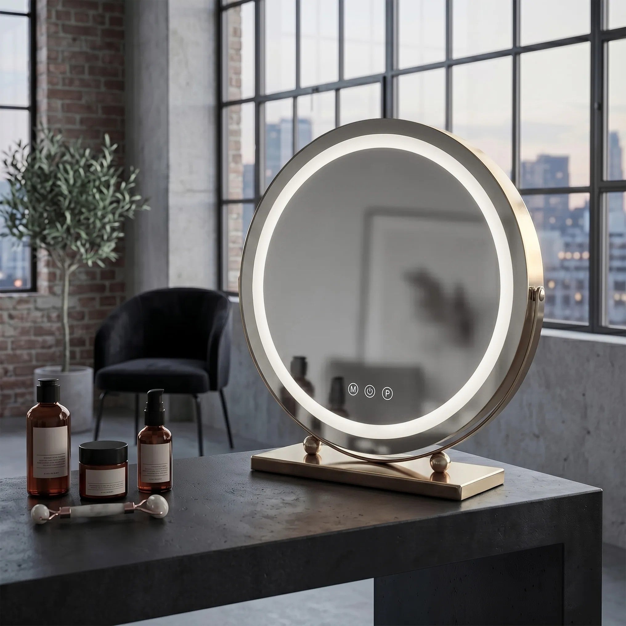 LED Tükör MAKE-UP L.Gold 40 Cm 4