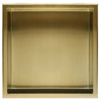Süllyesztett Fürdőszobai Polc 30x30 Szálcsiszolt Arany 4