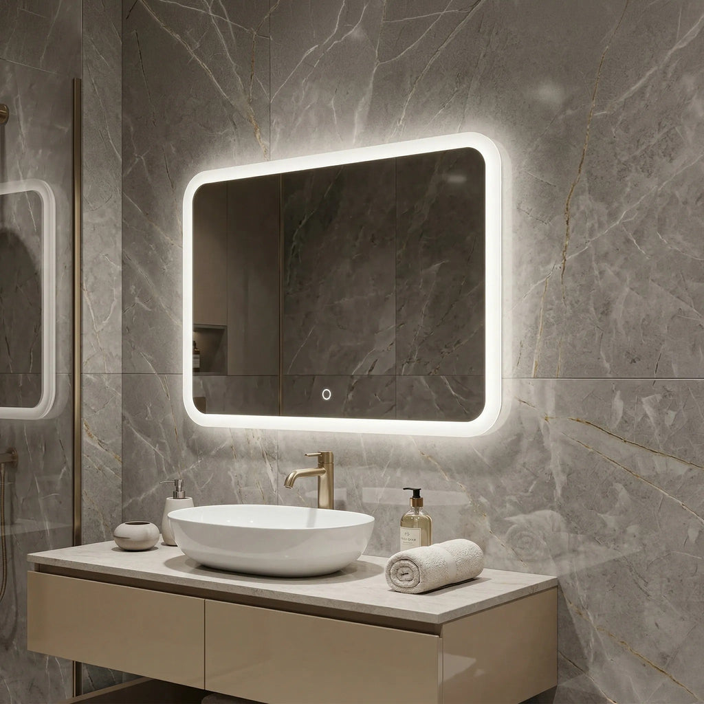 LED Tükör 80x60cm TOP-3 4