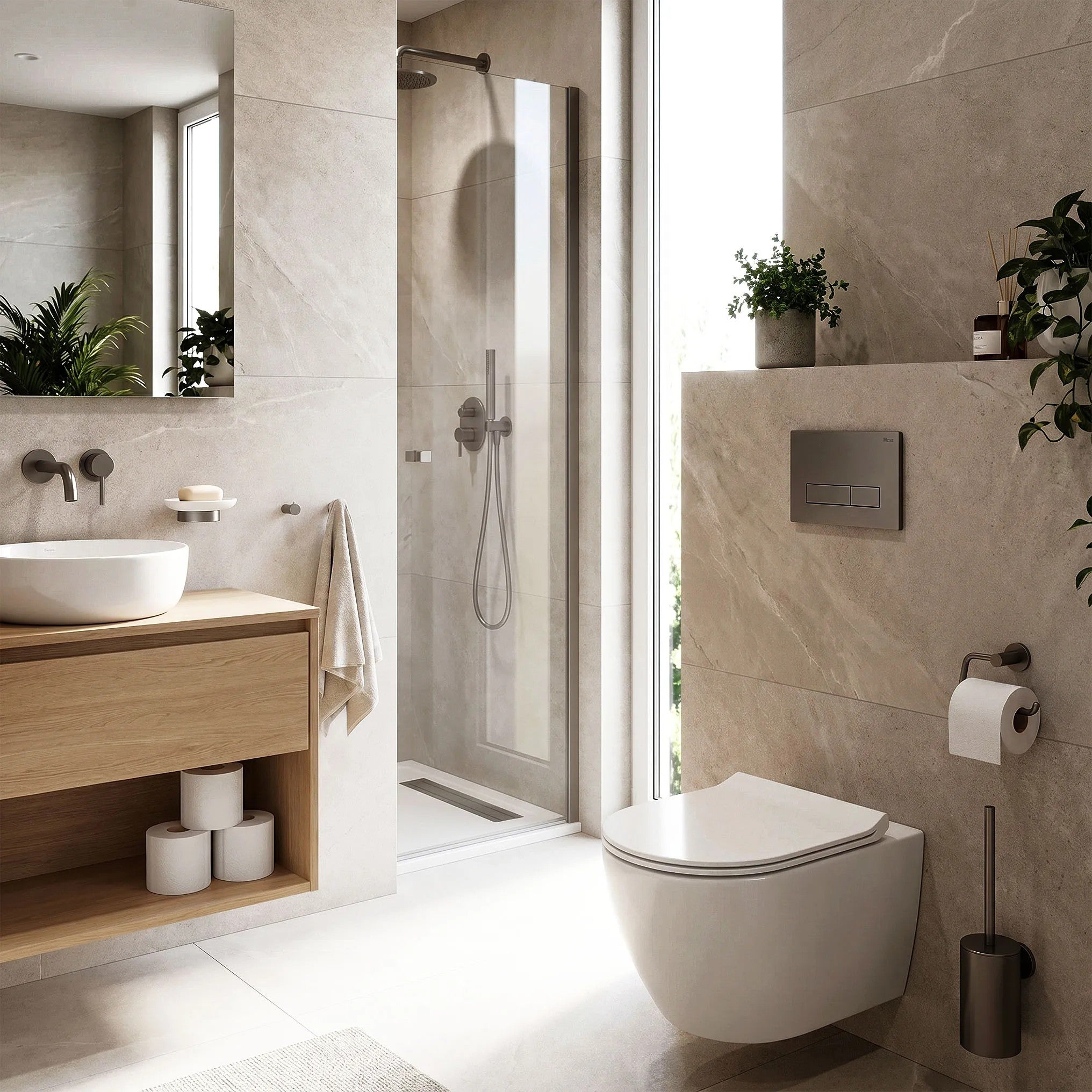 WC Öblítő Gomb Rea HD K011A-Q És Slim 024N Titan 4