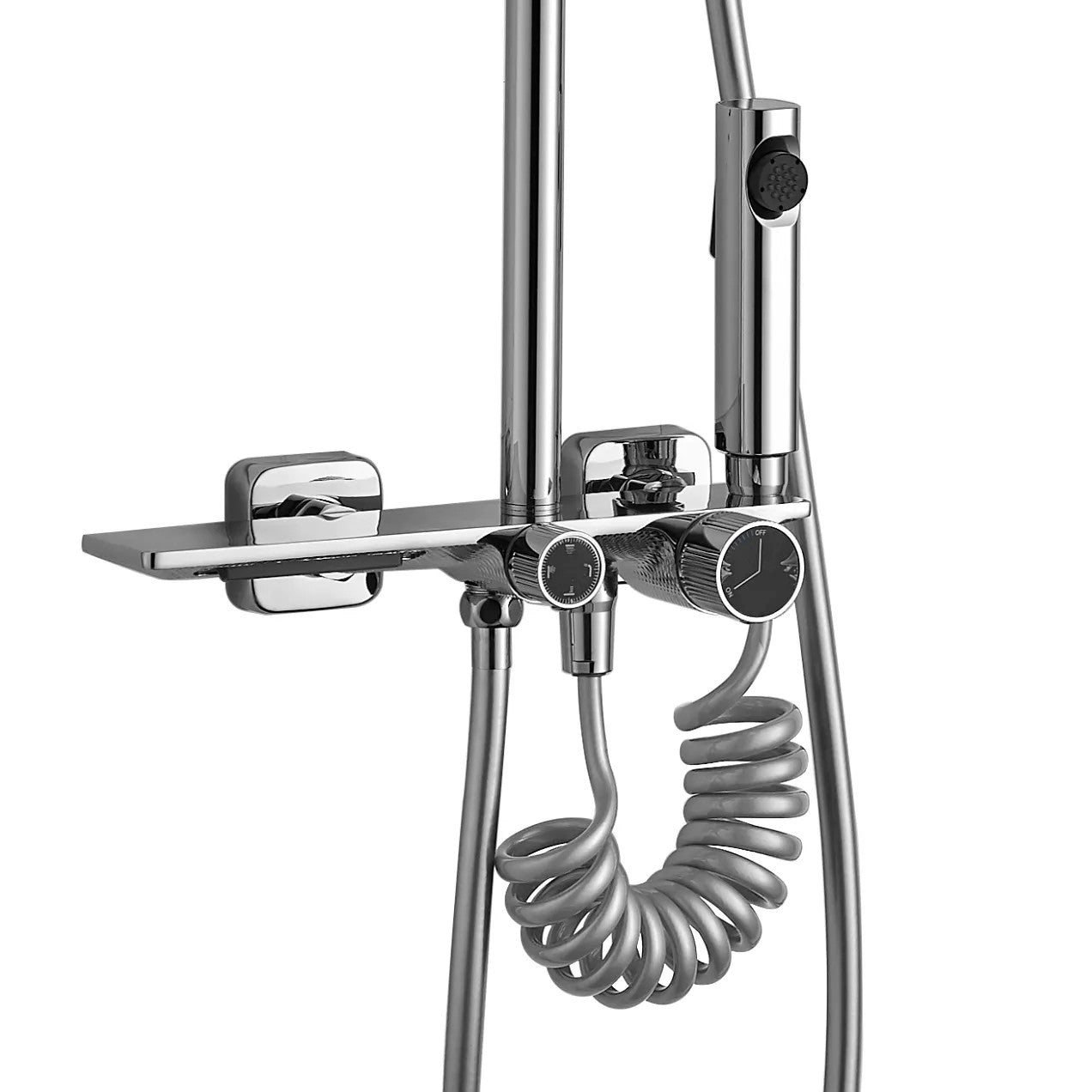 Zuhanyszett REA HELIX Chrom 4