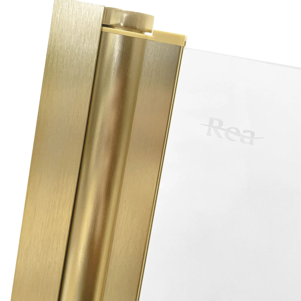 Fürdőkádparaván Rea Agat-3 120 BRUSH GOLD 4