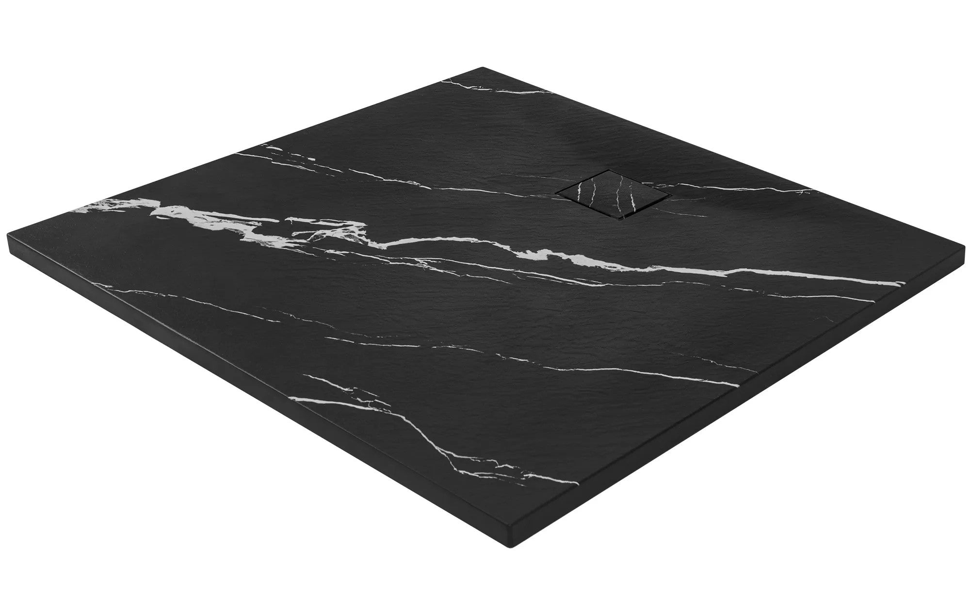 Zuhanytálca Magnum CARRARA BLACK 90x90 4