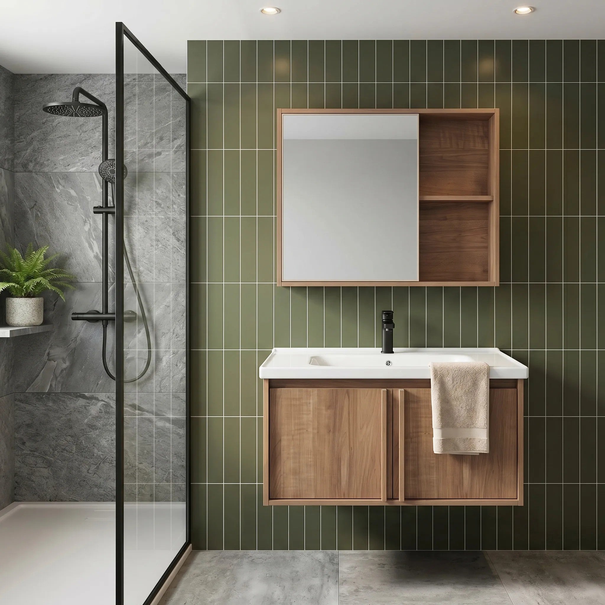 Fürdőszobabútor Szett Mosdóval Gama T25023 HHL 80CM 4