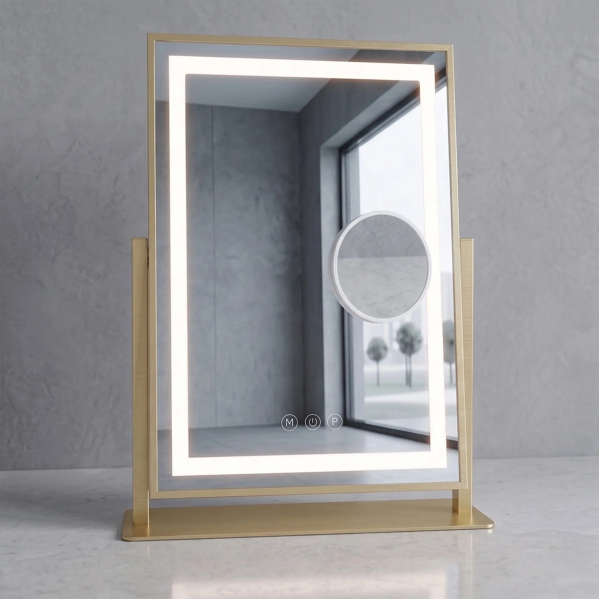 LED Tükör LUMI L.Gold 30x40cm 4