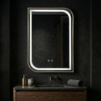 LED Tükör ZONE 80X60 GOLD BRUSH 4