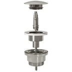 Rea Brush Nickle INOX Univerzális Leeresztő Szelep Click-clack Rendszerrel 4