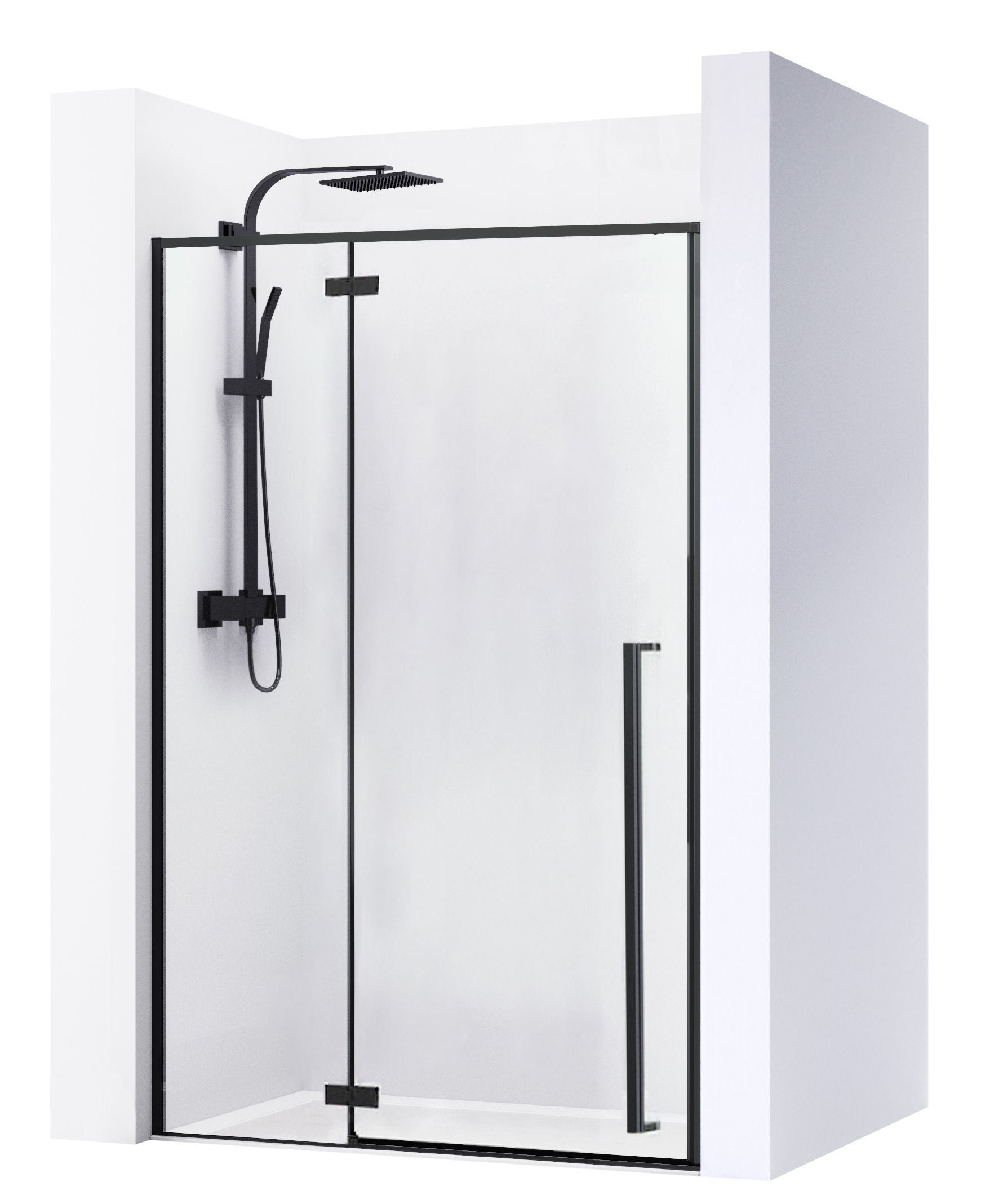 Zuhanyajtó Rea Fargo Black Mat 110 1