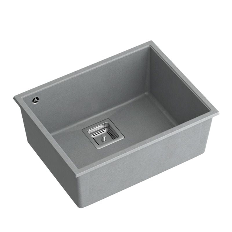 Gránit Mosogató David 50 Grey Metallic Acél 2