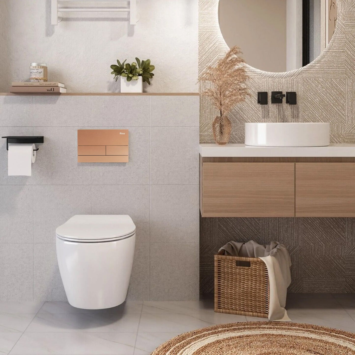 Falba Építhető Wc Tartály K011a-q T Brush Copper 2