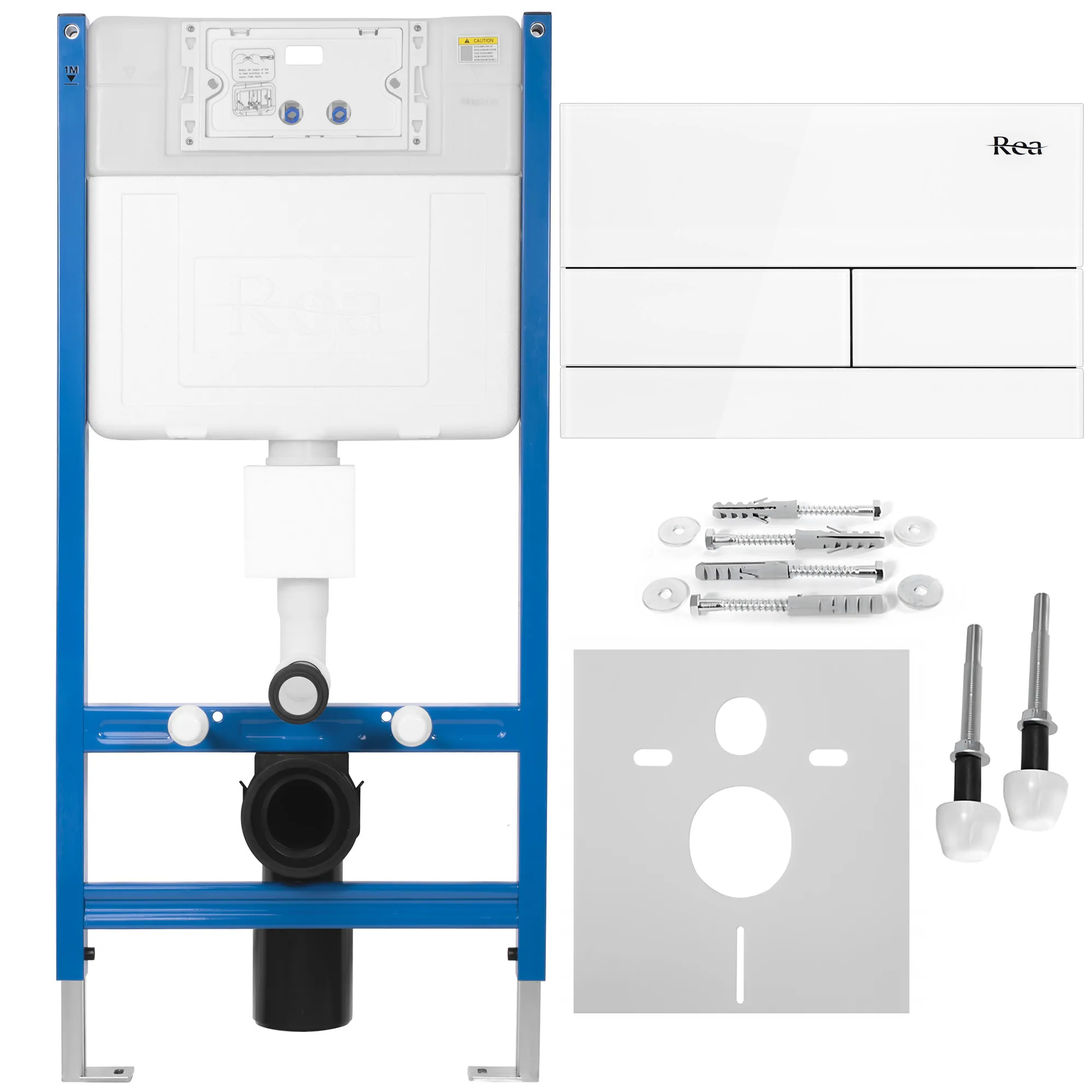 Falba Építhető Wc Tartály K011a-q T White Glass 1