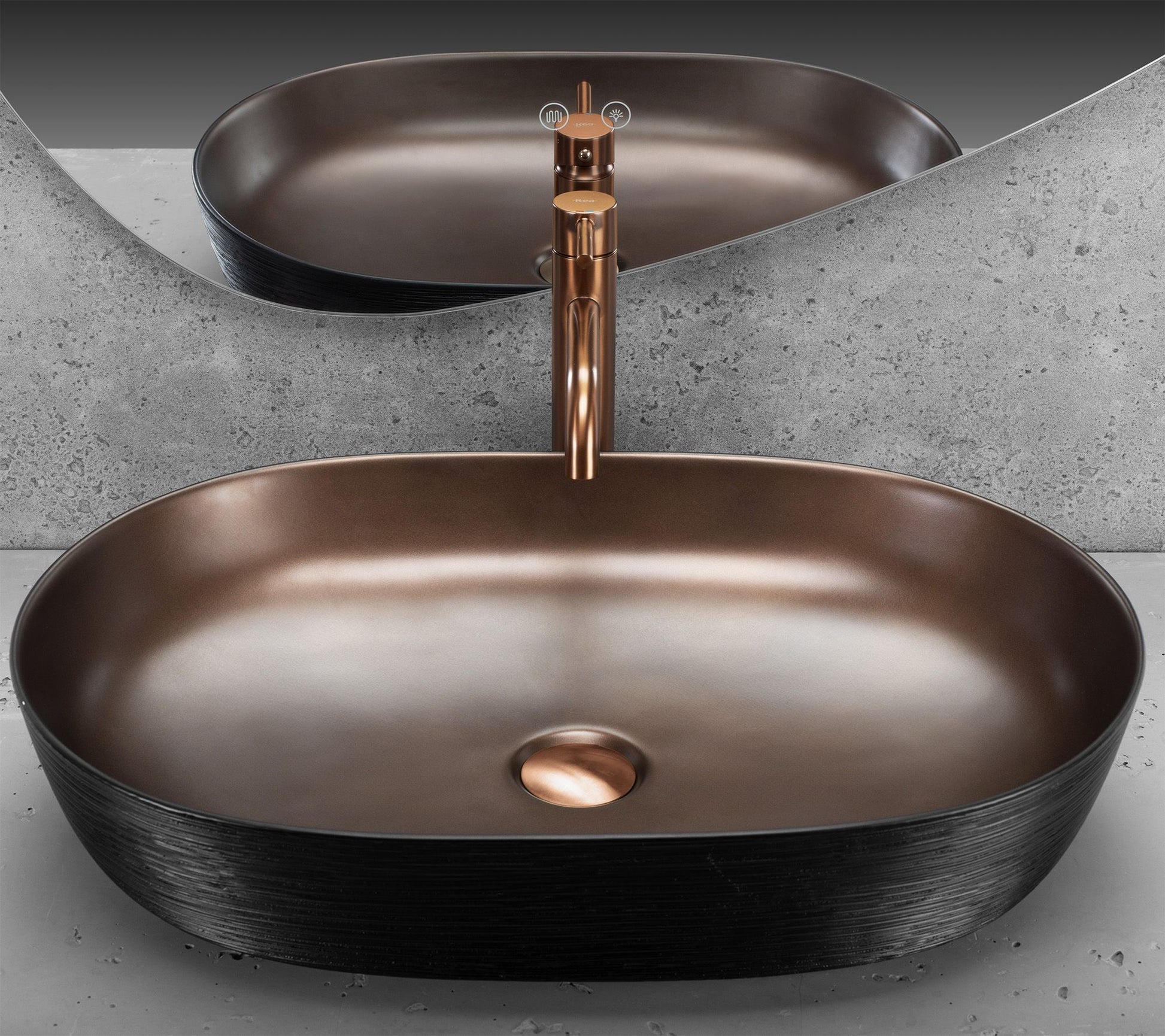 Pultos Mosdó Rea Cleo 61 Copper Bush / Black 4