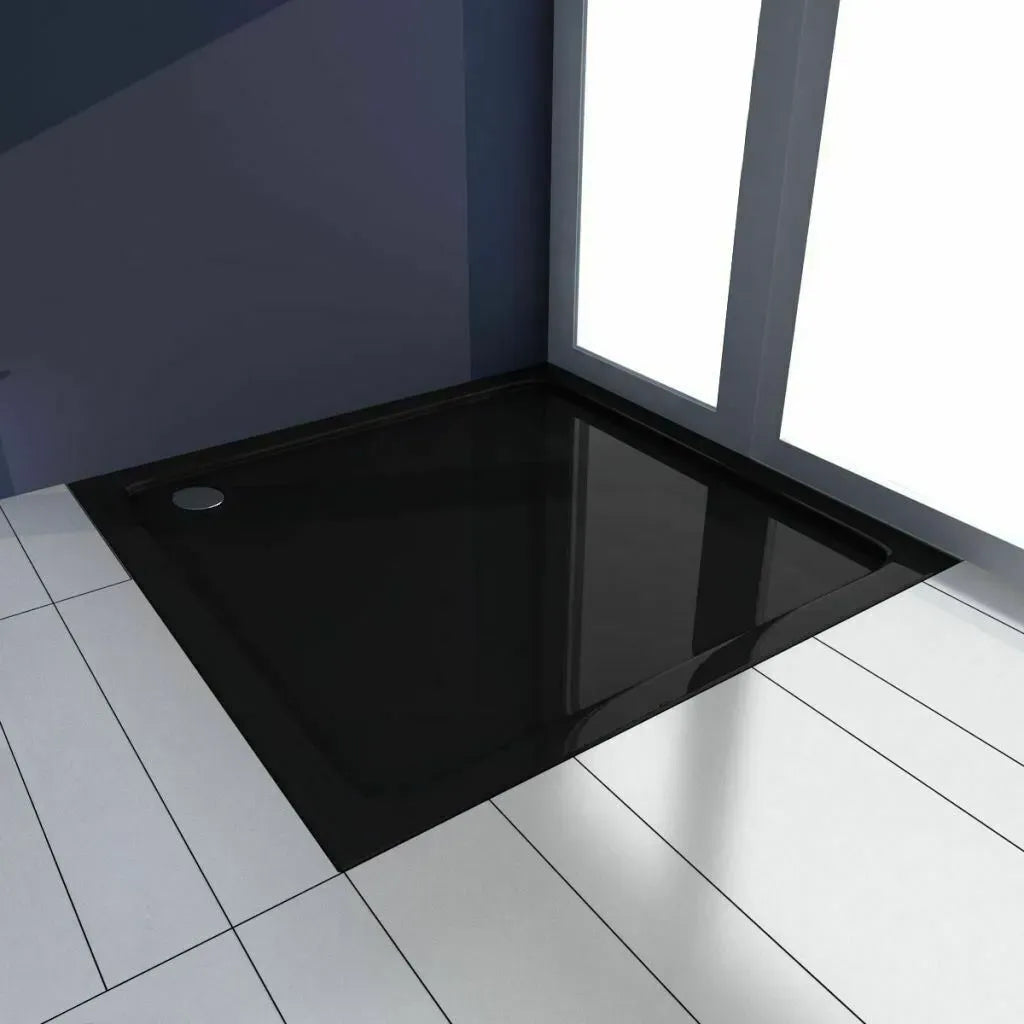 Akril Zuhanytálca Rea Savoy Black 90x90 4