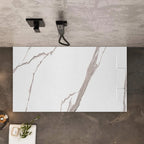 Zuhanytálca Bazalt CARRARA WHITE 80x100 5