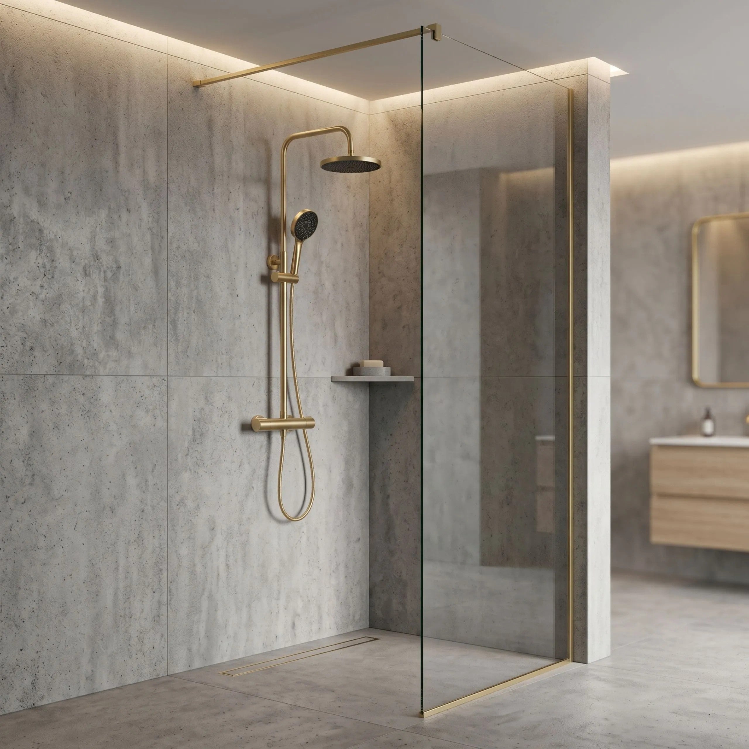 Zuhanyszett Rea Avanti Brush Gold 5