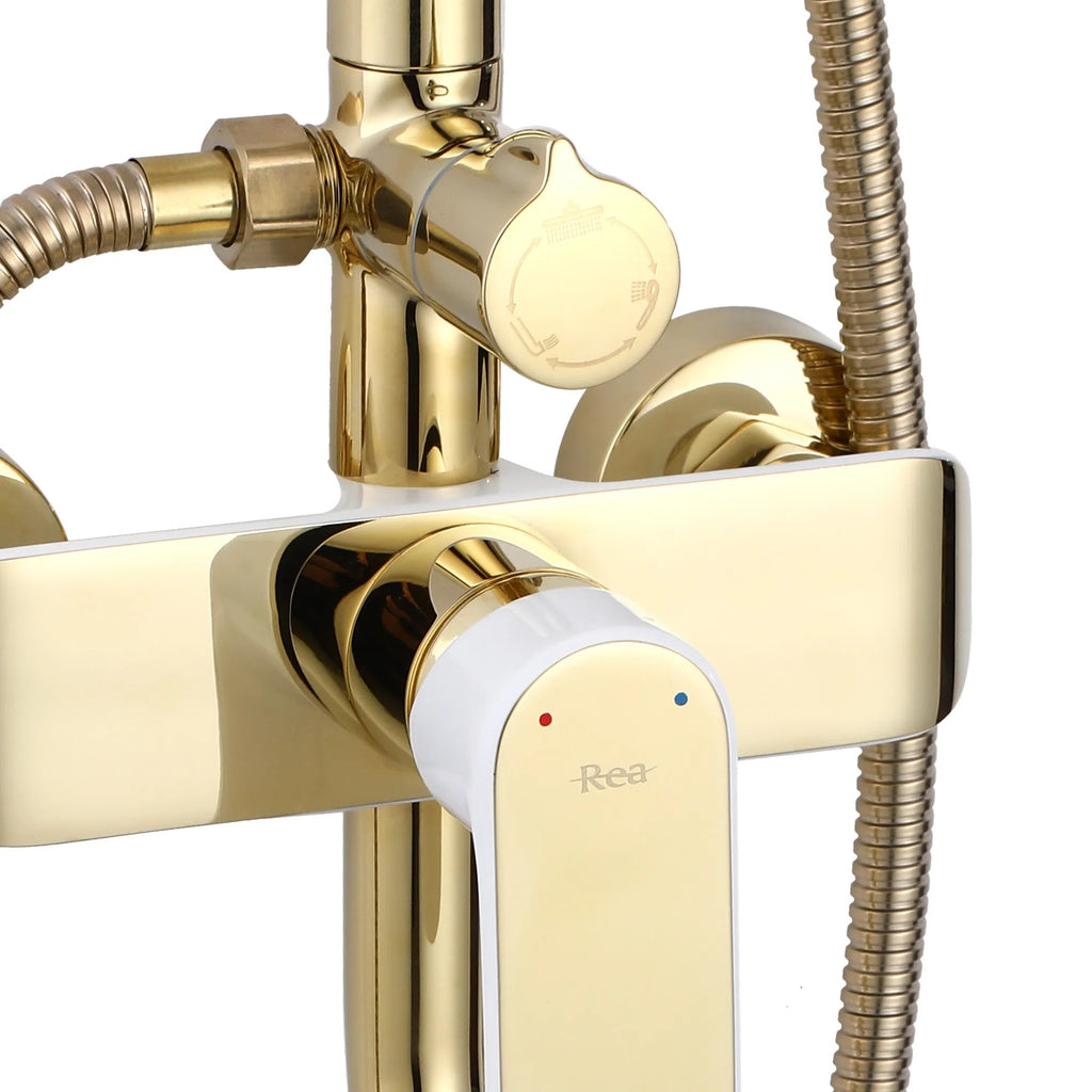 Zuhanyszett REA BLOOM WHITE GOLD 5