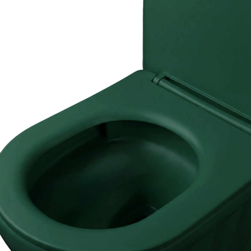 Szett: Fali WC Csésze + Pultra Szerelhető Mosdókagyló Rea Duo Matcha Matt 5