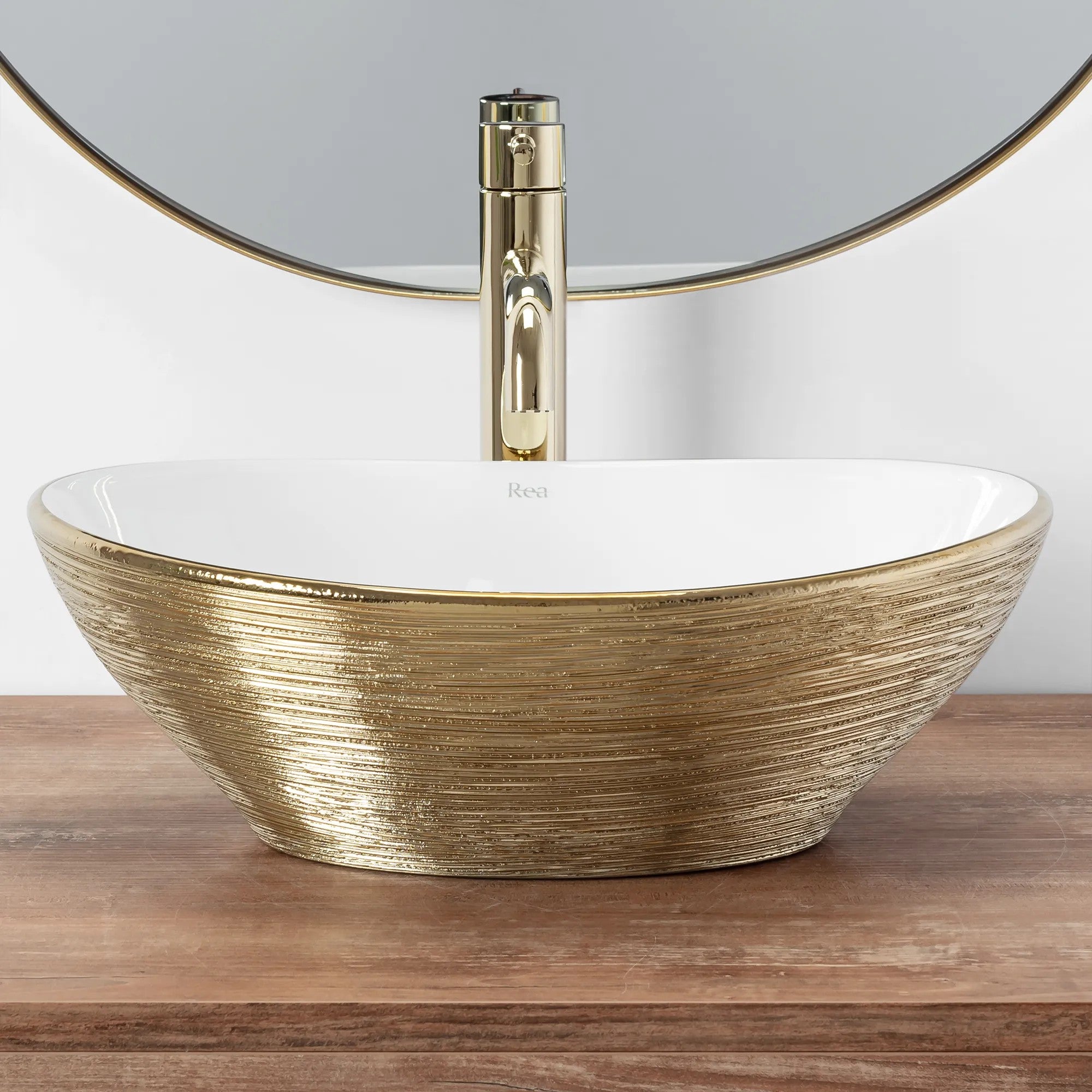 Pultos Mosdó Rea Sofia Brush Gold 5