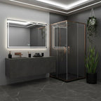Zuhanykabin Rea City 80x80 Copper Brush Fehér Savoy Zuhanytálcával 5