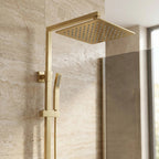 Négyzet Alakú Zuhanyfej REA JS-P015BG 25cm Brush Gold 5