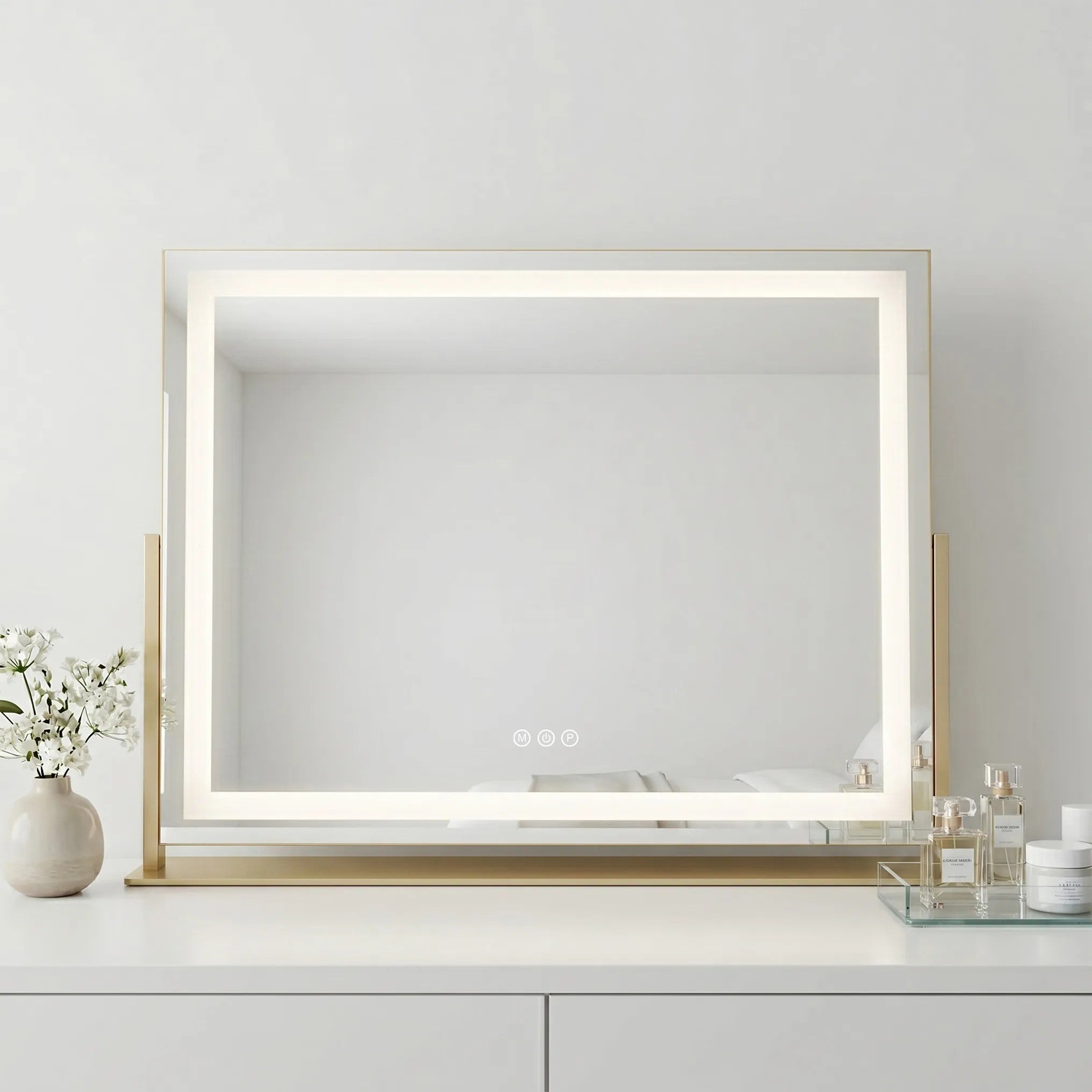 LED Tükör STUDIO L.Gold 58x45 5