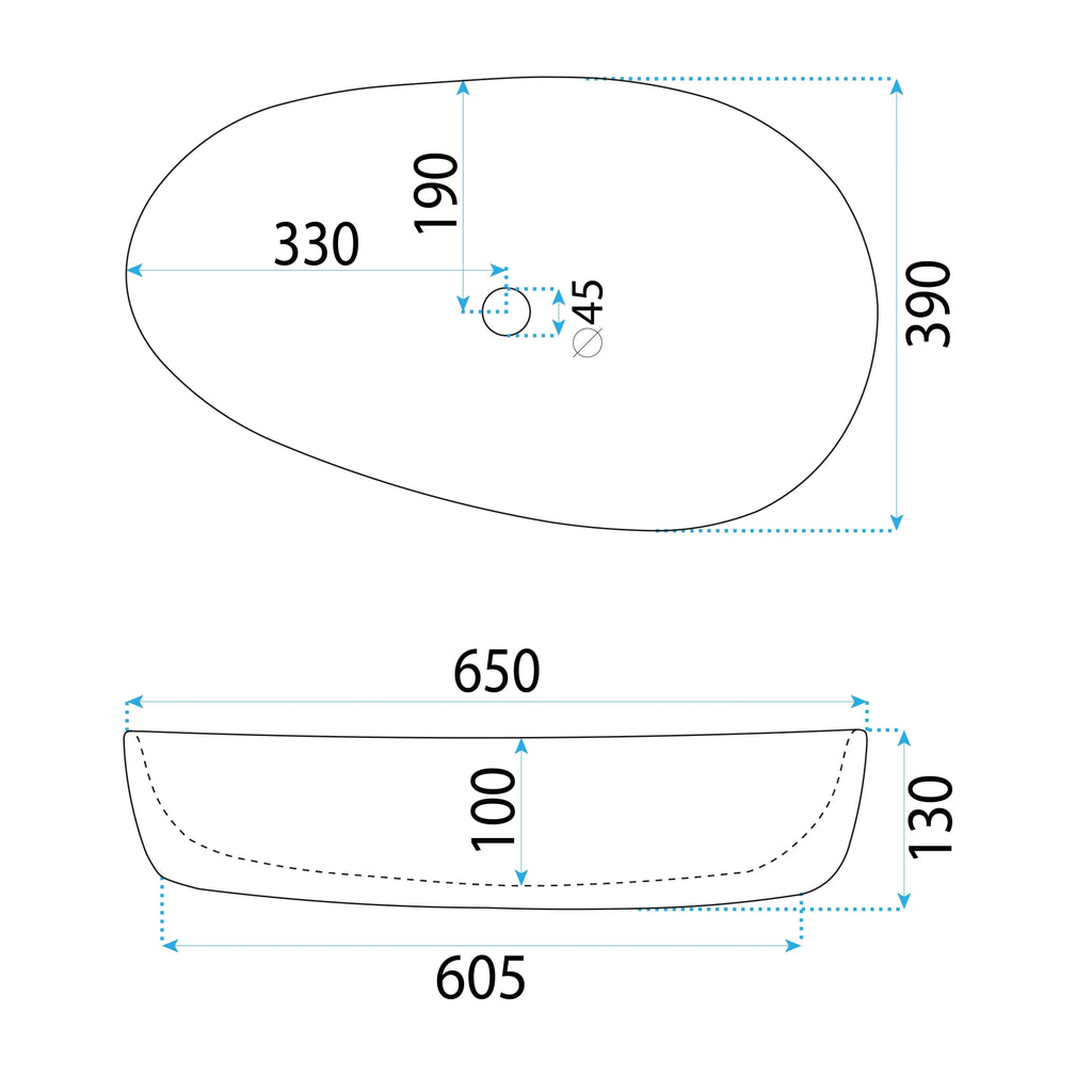 Pultos Mosdókagyló SANDRA 5