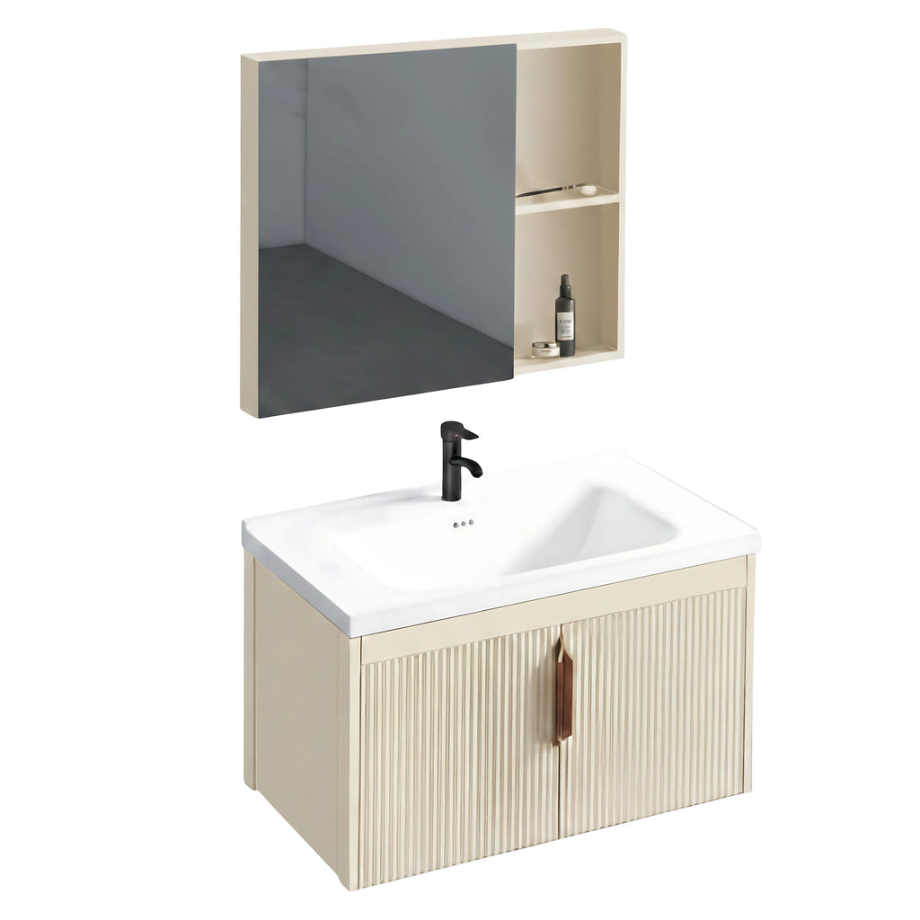 Fürdőszobabútor Szett Astor Mosdóval 60 Cm Beige 5