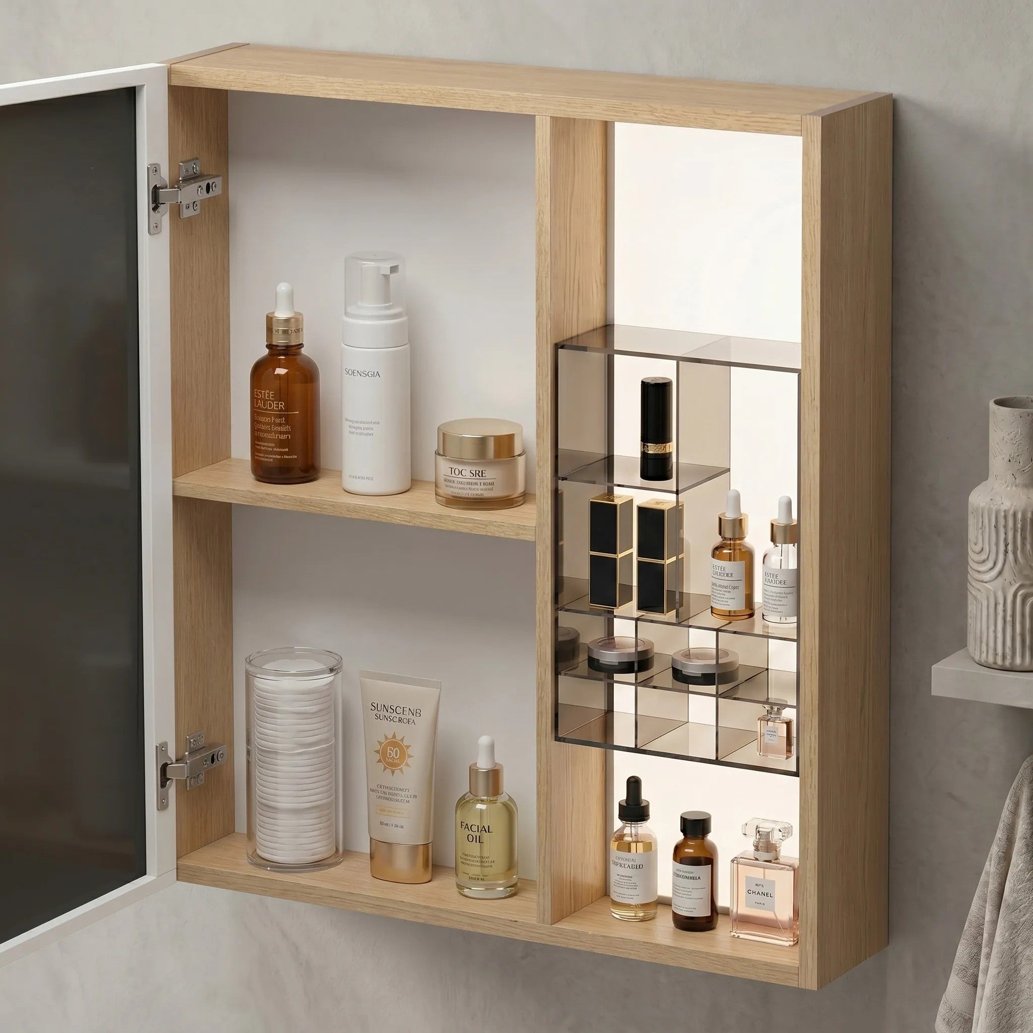 Fürdőszobabútor Szett Mosdóval DE07-70 Oak 70CM 5