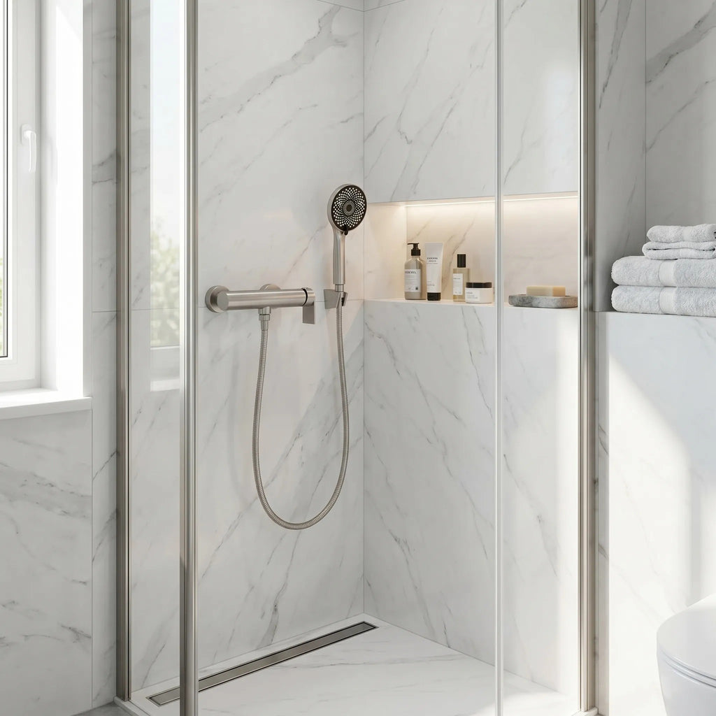 Zuhanycsaptelep Rea Hunter Brushed Nickel 5