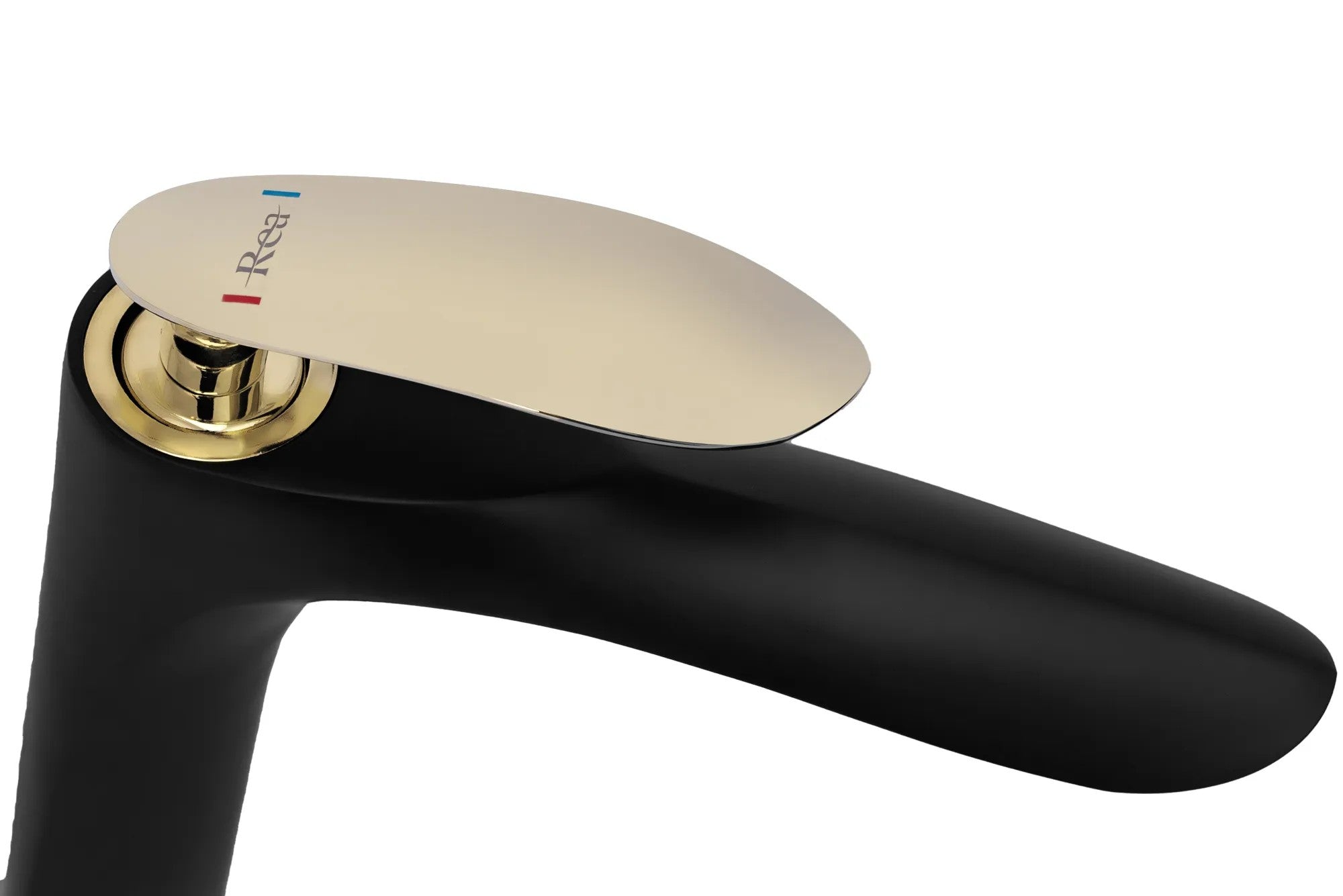 Fürdőszobai Csaptelep Rea Orbit Low Black Gold 5