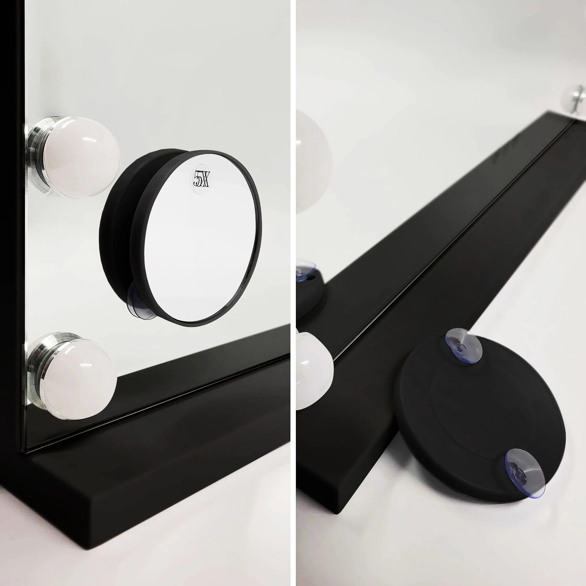 LED Tükör HOLLYWOOD Black 80x60 5