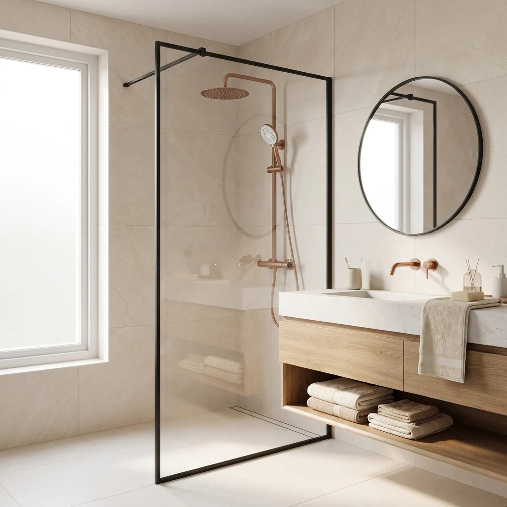 Termosztátos Zuhanyszett Drop Brush Copper 5