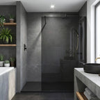 Zuhanyfal Rea Flexi Grey / Black 100 5