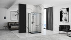 Zuhanykabin Rea Punto Black 80x100 Fehér Savoy Zuhanytálcával 5
