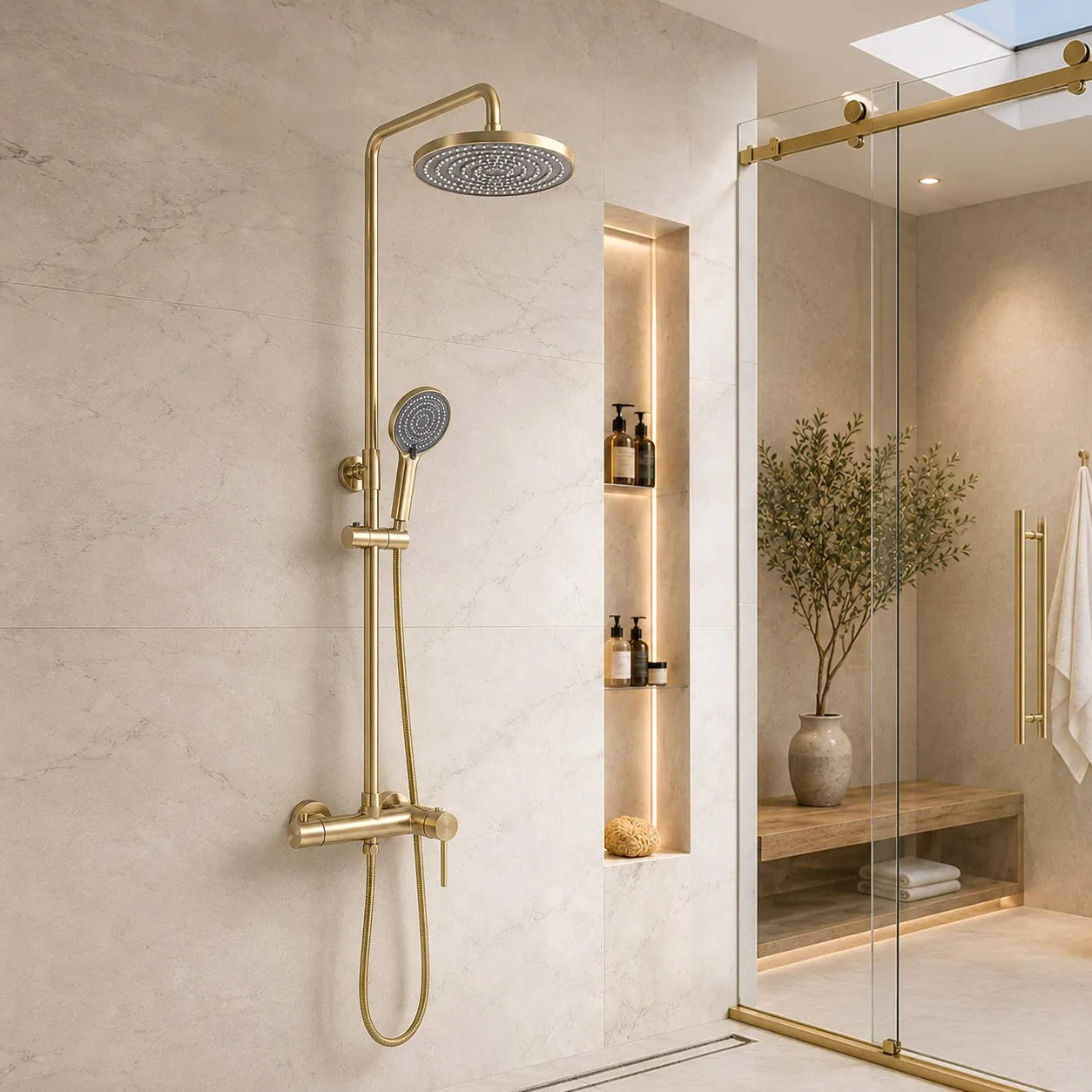 Zuhanyszett Rea Foster Brush Gold 5