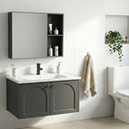 Fürdőszobabútor Szett Mosdóval Denver 80cm Grey 5
