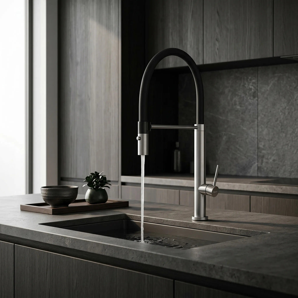 Konyhai Csaptelep Rea Viera Nickel Brush 5