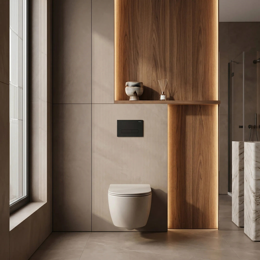 WC Öblítő Gomb Rea HD K011A-Q És Slim 024N Black 5