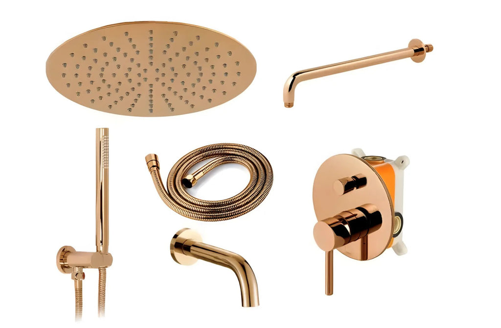 Rejtett Zuhanyszett Rea Lungo Copper + BOX 5